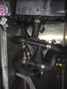 6 way vavle and hoses. Espar Diesel Heater Van Install