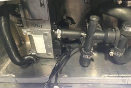Box mounted and Espar installed. Espar Diesel Heater Van Install