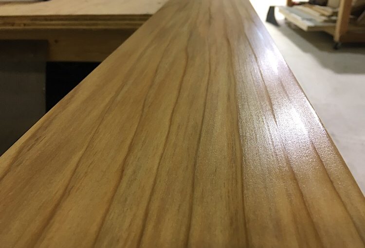 Wood ceiling installation for Mitsubishi Delica L300
