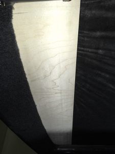 Wood ceiling installation for Mitsubishi Delica L300