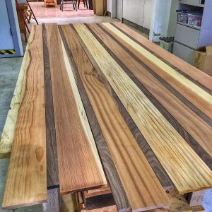 Finished and ready to install. Wood ceiling installation for Mitsubishi Delica L300