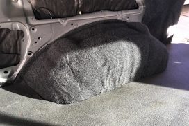 Carpeted Wheel Wells & Insulation Van Floor Install Mitsubishi Delica L300